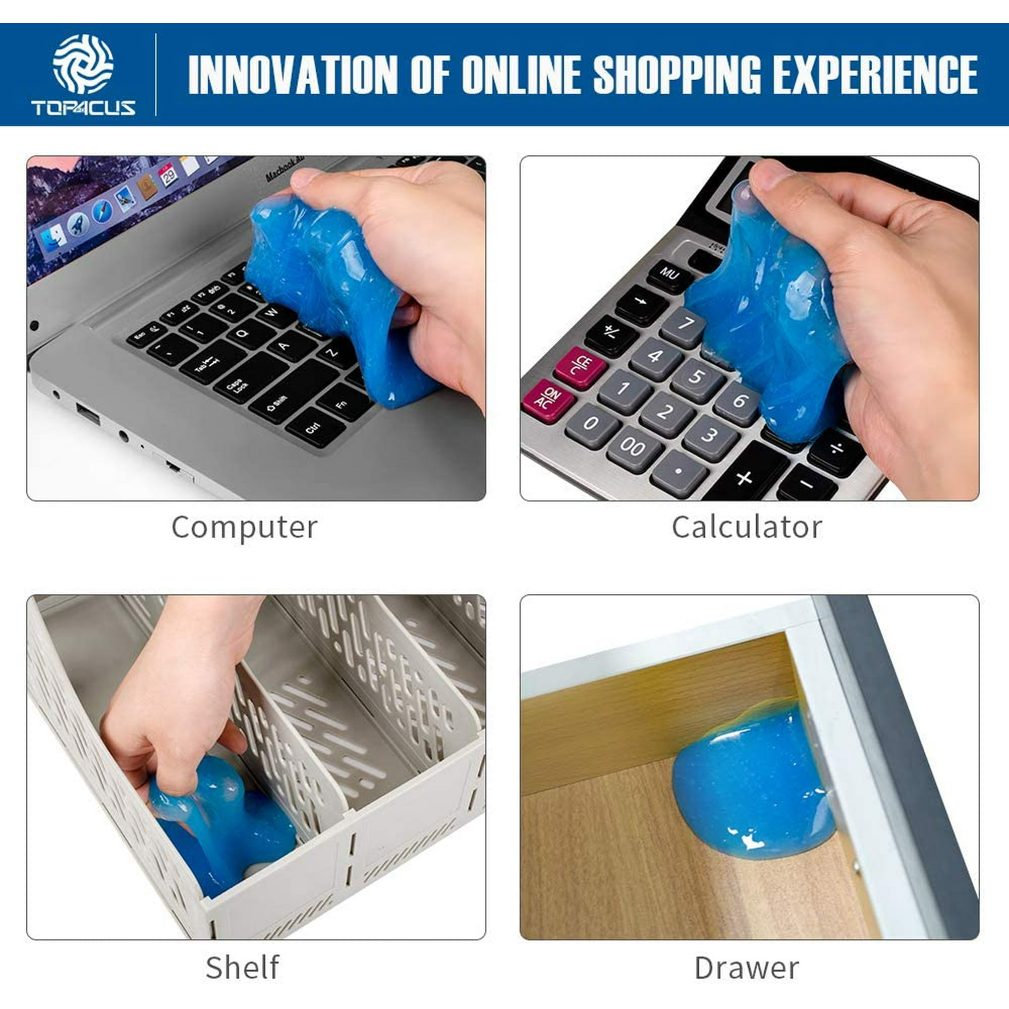 Yellow XBRN Cleaning Gel for Car Detailing Putty Cleaning Putty Detailing Gel Detail Tools Car Interior Cleaner Universal Dust Removal Gel Vent Cleaner Keyboard Cleaner for Laptop,Car Vents